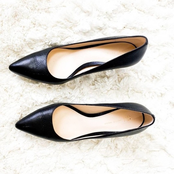 Pelle Moda Black Leather Point Heel 6.5 - Picture 2 of 5